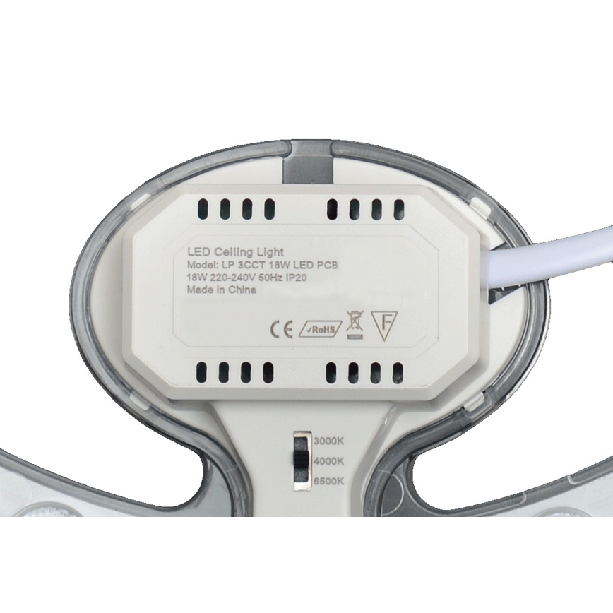 Fulgur s-43089 - Magnetische LED-module, 18 W, 230 V, 3000/4000/6500 K, Ø 23,1 cm