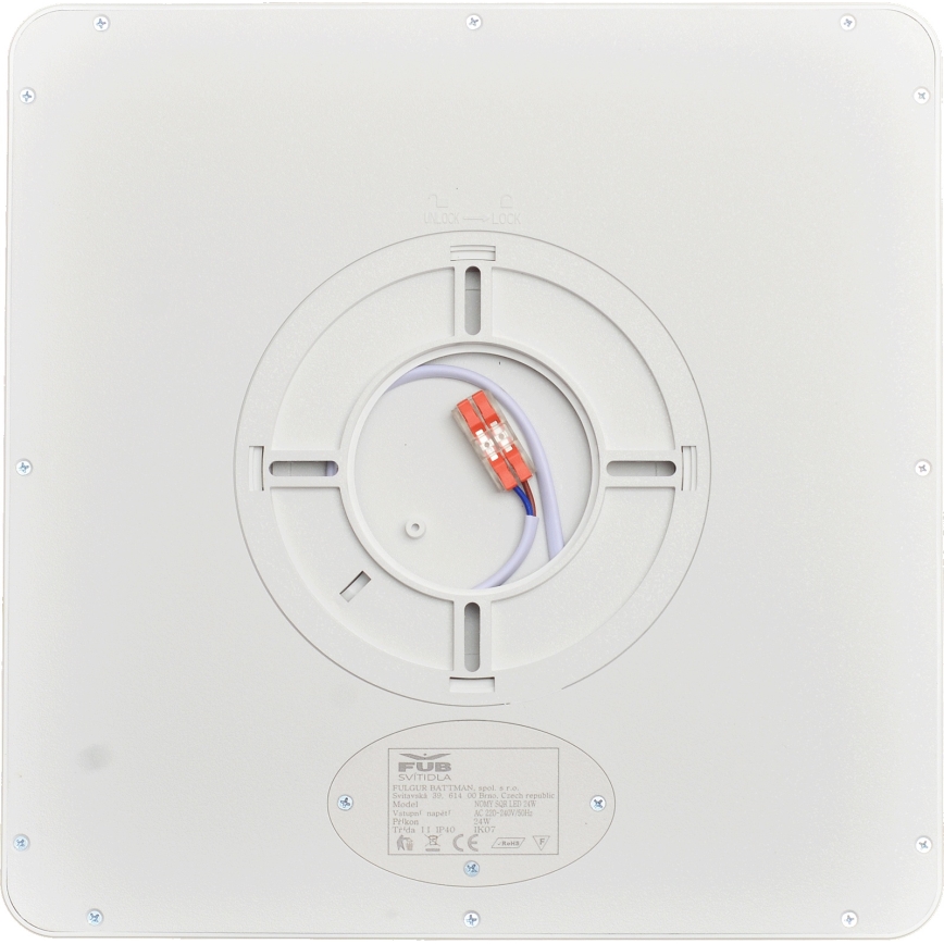 Fulgur s-43102 - LED plafondlamp NOMY LED/24W/230V 3000/4000/6500K IP40 30x30 cm wit