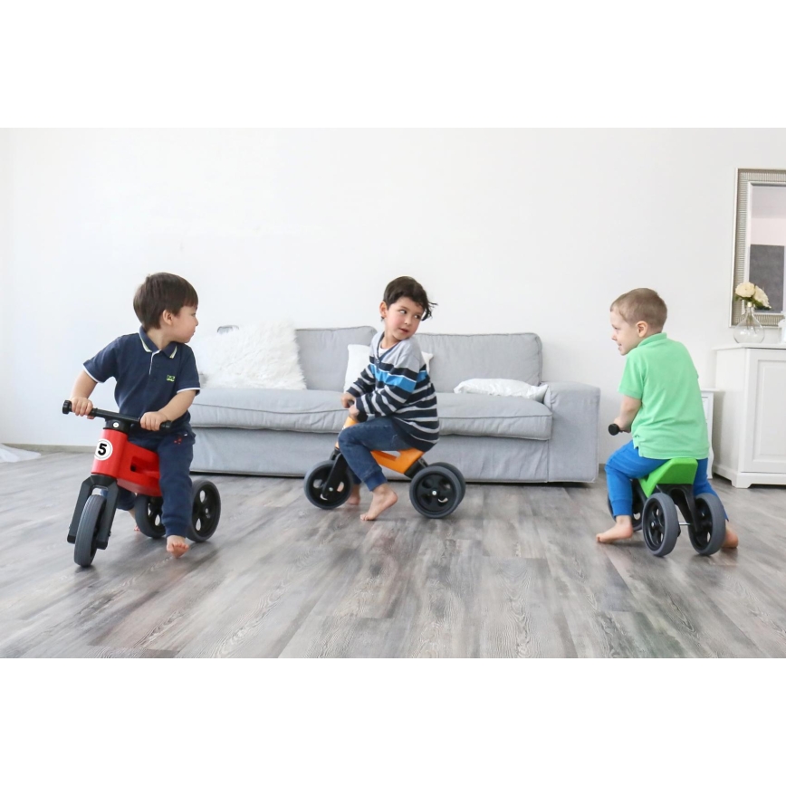 Funny Wheels - 2-in-1 loopfiets RIDER SPORT rood/zwart