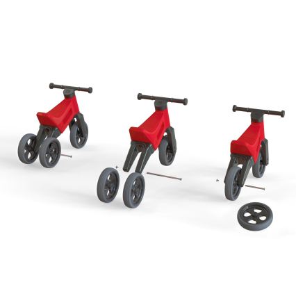 Funny Wheels - 2-in-1 loopfiets RIDER SPORT rood/zwart