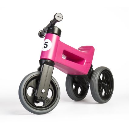 Funny Wheels - Draisienne 2-en-1 RIDER SPORT rose/noir
