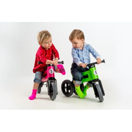 Funny Wheels - Draisienne 2 en 1 RIDER SPORT vert/noir