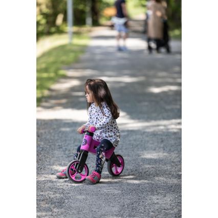 Funny Wheels - Loopfiets 2-in-1 RIDER SUPER SPORT roze/zwart