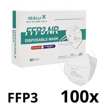 G & W ™ GDGP3 masker FFP3 NR CE 2163 - 100 stuks
