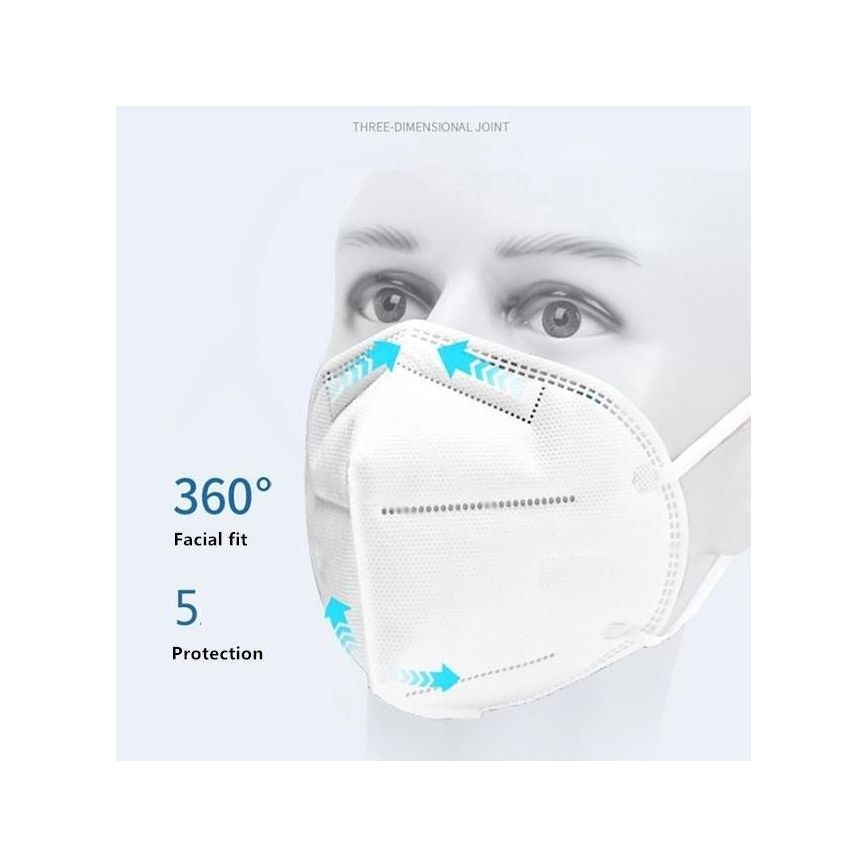 G & W ™ GDGP3 masker FFP3 NR CE 2163 - 100 stuks
