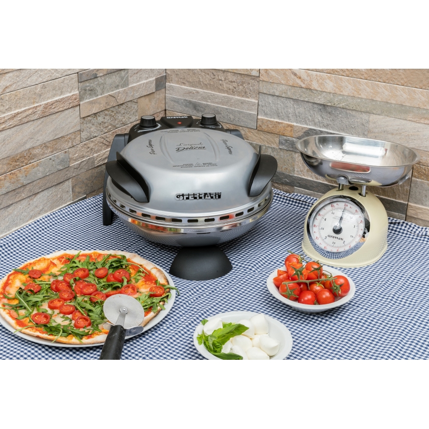 G3Ferrari G1000606 - Four à pizza DELIZIA 1200W/230V argenté