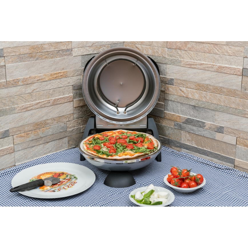 G3Ferrari G1000606 - Pizzaoven DELIZIA 1200W/230V zilverkleurig