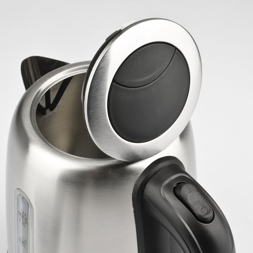 G3Ferrari G1009500 - Bouilloire électrique rapide 1,2 L, 1630 W / 230 V, inox/noir