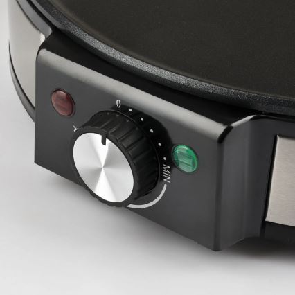 G3Ferrari G1009800 - Crêpière PROFI-CREPE 1200 W/230 V inox/noir