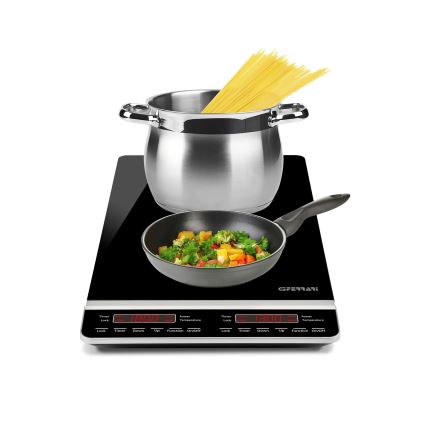 G3Ferrari G1013900 - Réchaud à induction double DINAMIKO 3100 W/230 V noir
