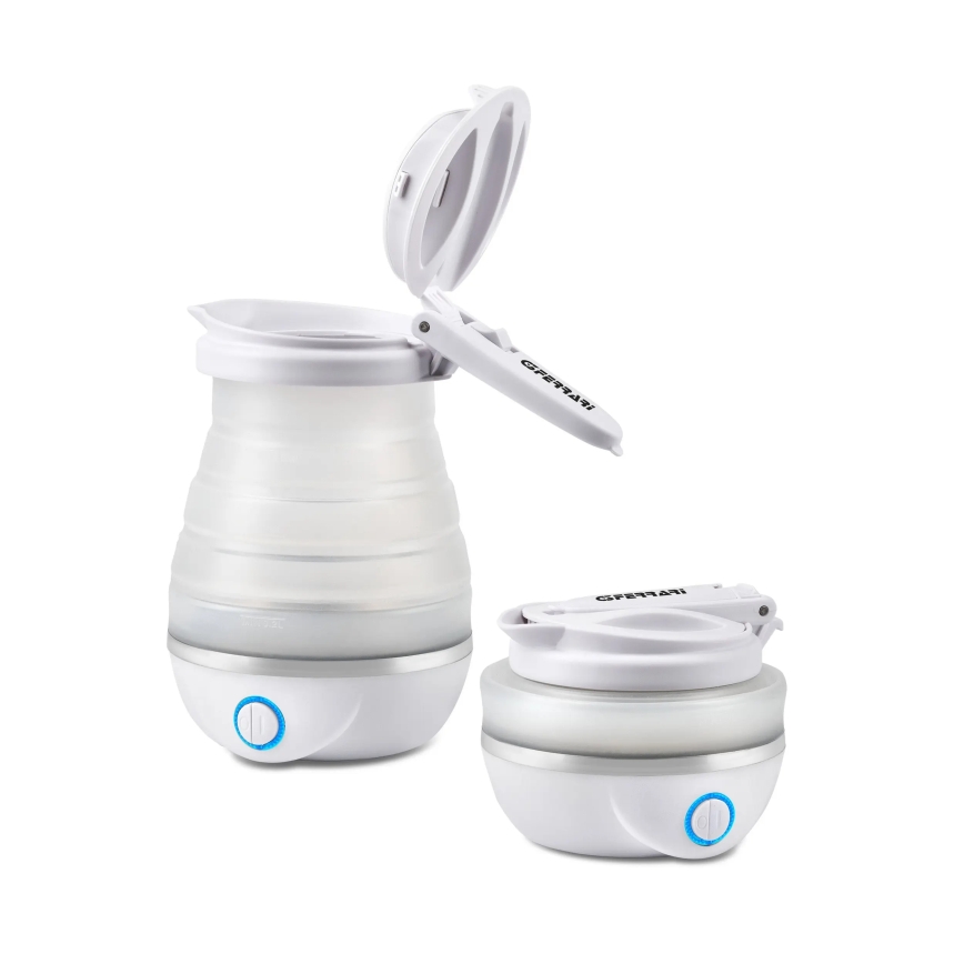 G3Ferrari G1016501 - Bouilloire électrique pliable COMPA 0,8 l 820W/230V blanche