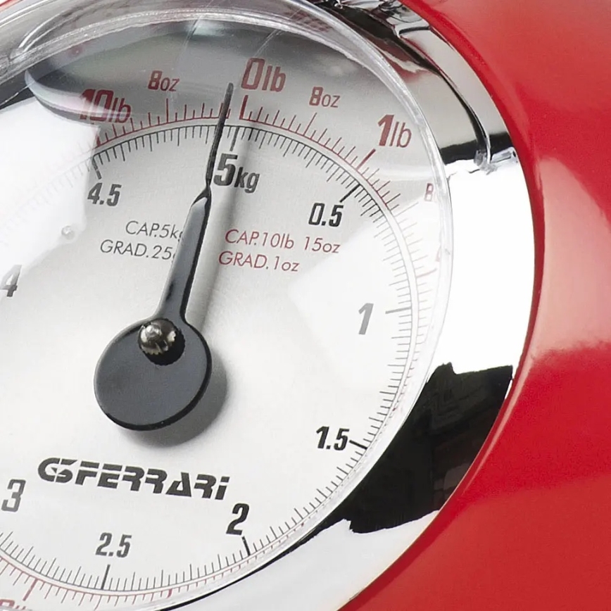 G3Ferrari G2000300 - Retro keukenweegschaal met kom ASKA crème/roestvrij staal