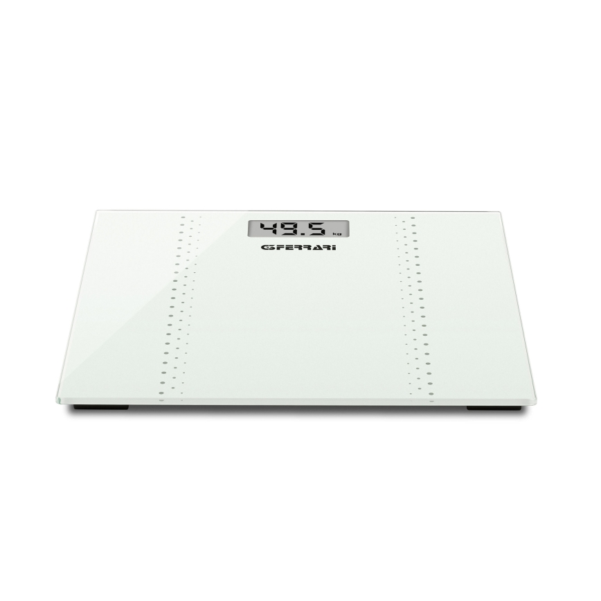 G3Ferrari G3005201 - Pèse-personne numérique, 1x CR2032, blanc