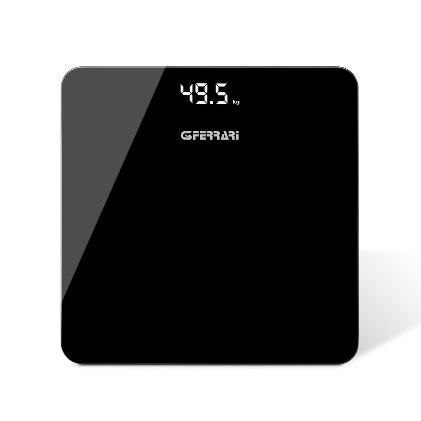 G3Ferrari G3005800 - Pèse-personne numérique, alimenté par 3 piles AAA, noir