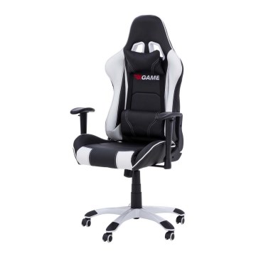 Gaming stoel zwart/wit