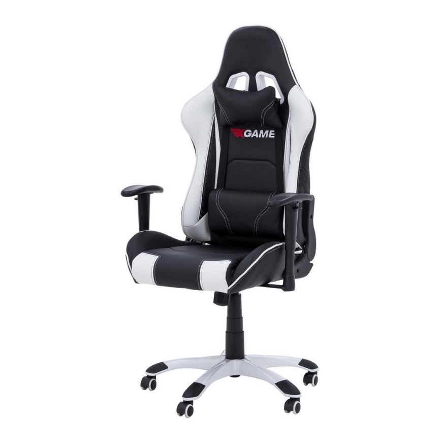 Gaming stoel zwart/wit
