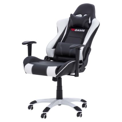 Gaming stoel zwart/wit