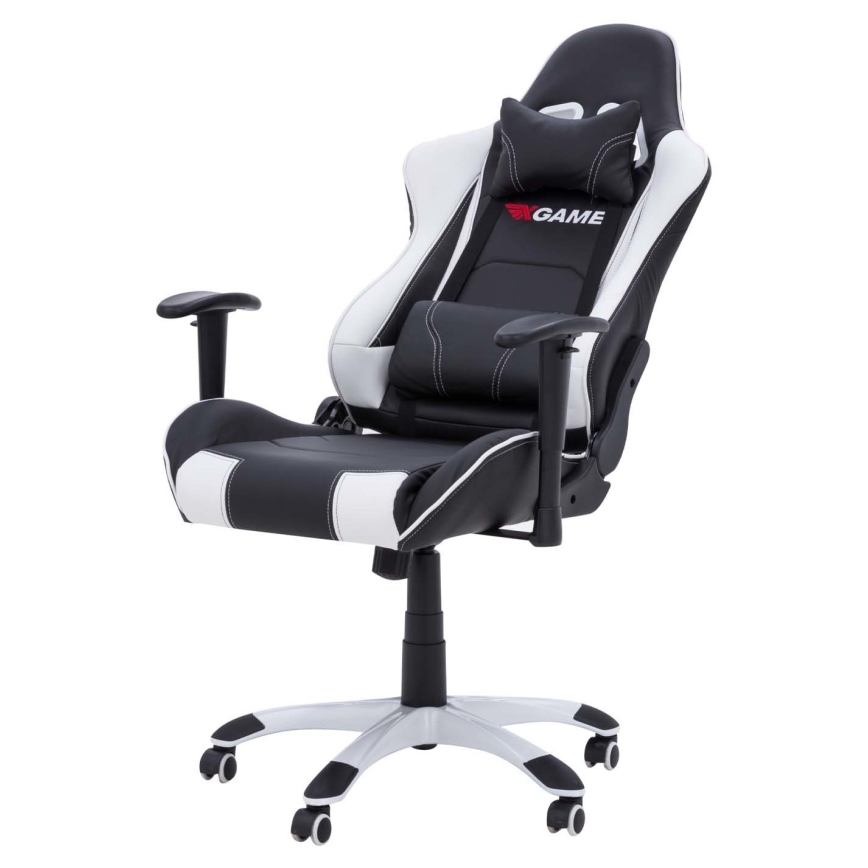 Gaming stoel zwart/wit