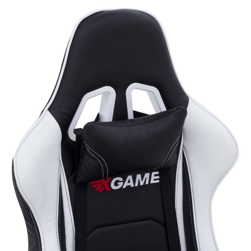 Gaming stoel zwart/wit