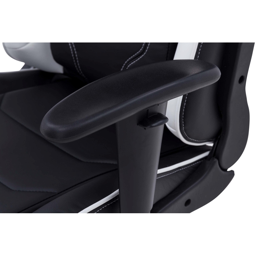 Gaming stoel zwart/wit