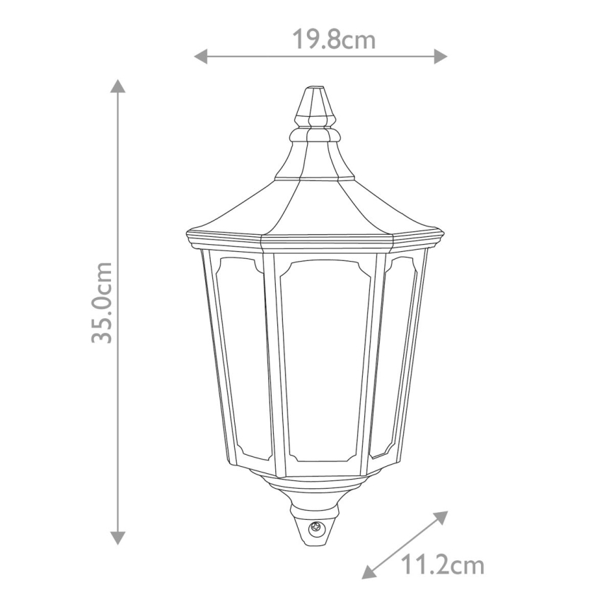 Garden Zone - Applique murale d'extérieur CRICKLADE 1xE27/60W/230V IP44