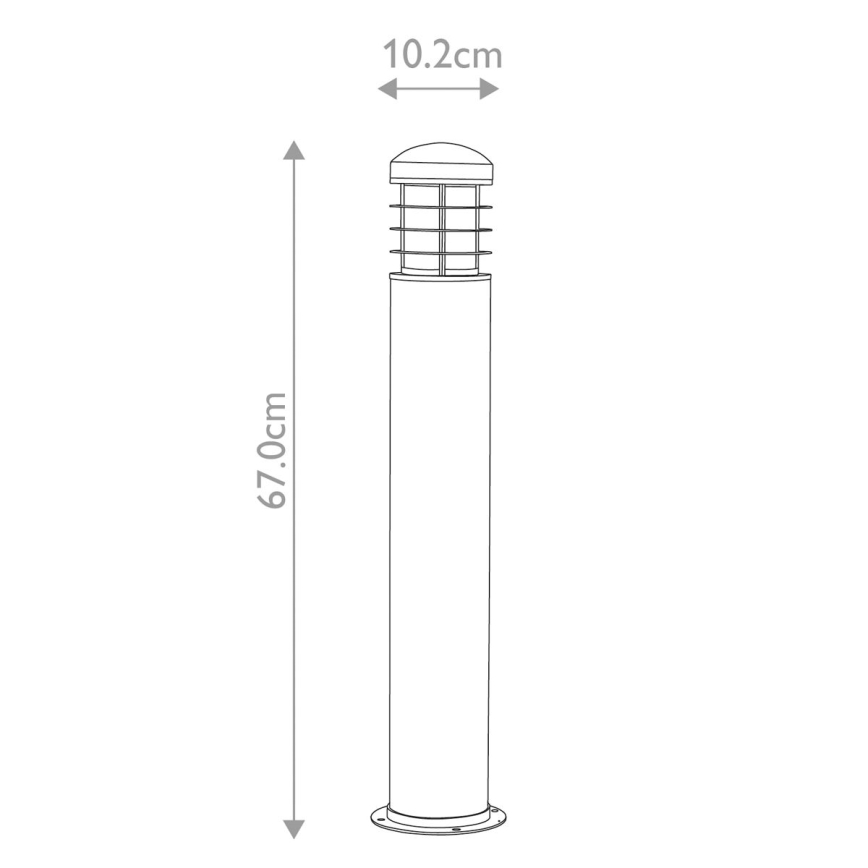 Garden Zone - Buitenlamp POOLE 1xE27/60W/230V IP55 zwart