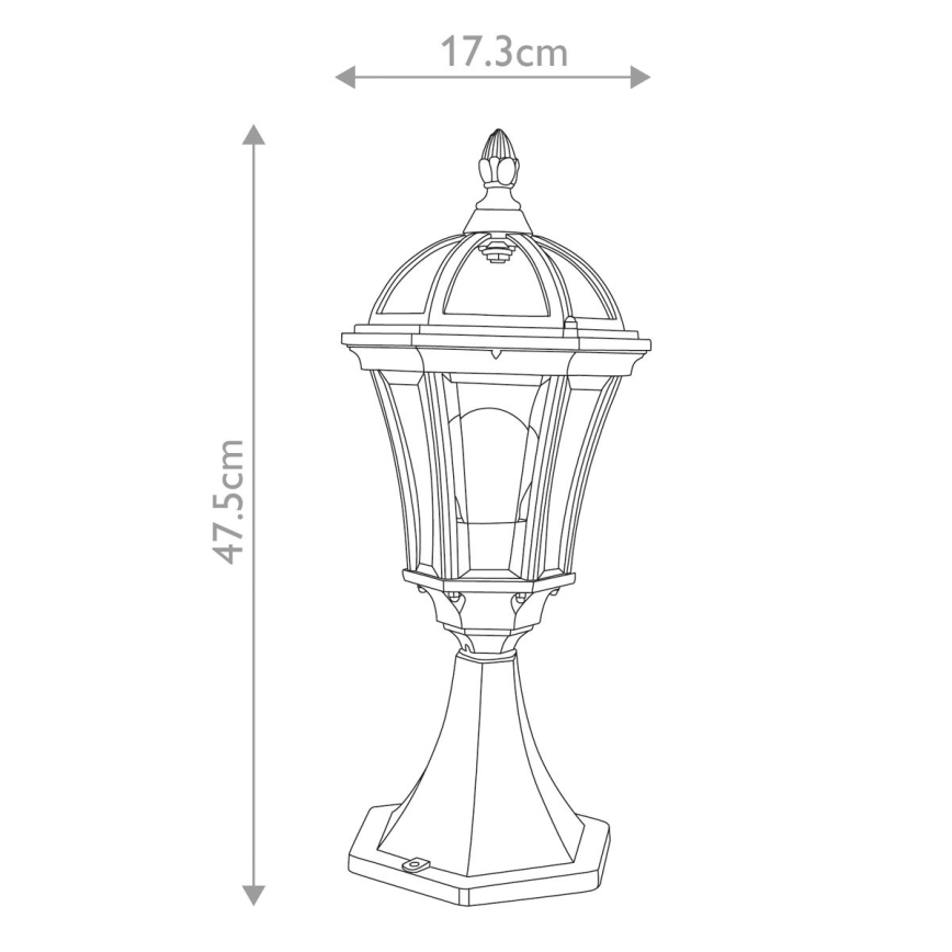 Garden Zone - Lampe d'extérieur LEDBURY 1xE27/100W/230V IP44