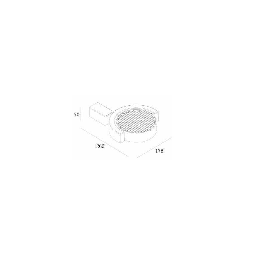Gardino LX1241A - LED Applique murale d'extérieur MARGHERITA LED/15W/230V IP54