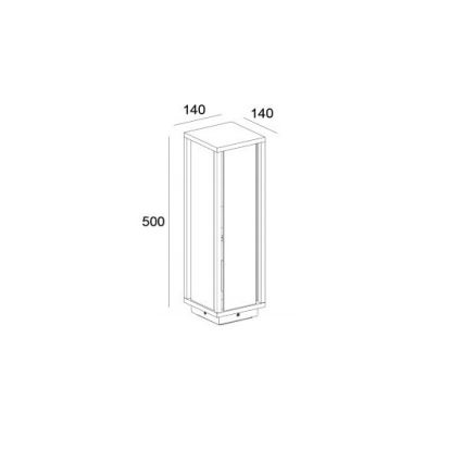 Gardino LX1463-500 - Buitenlamp MELISSA 1xE27/15W/230V IP54