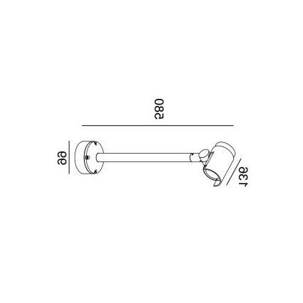 Gardino LX1674 - LED Applique murale d'extérieur ROSE LED/15W/230V IP65