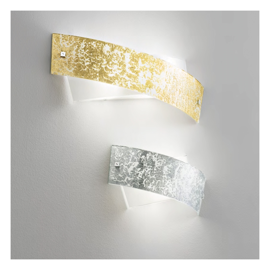 Gea Luce CAMILLA A M arg - Applique murale CAMILLA 4xE14/28W/230V 54 cm argent