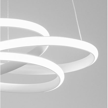 Gea Luce DIVA S G BIANCO - Dimbare LED hanglamp aan een koord DIVA LED/44W/230V wit