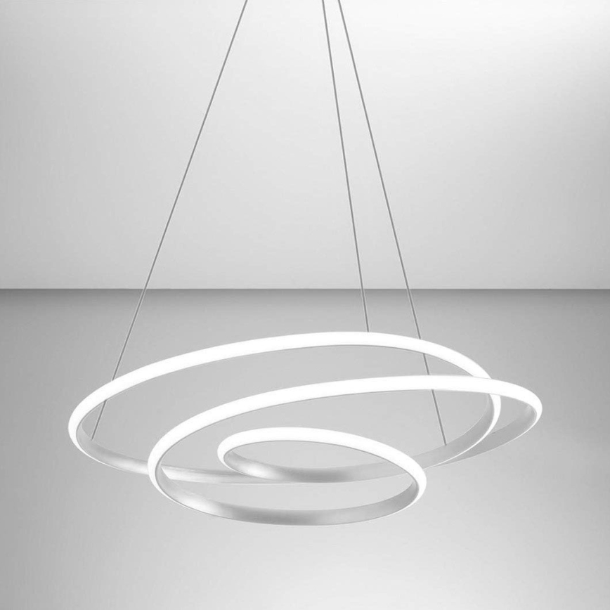 Gea Luce DIVA S G TITANIO - Dimbare LED hanglamp aan een koord DIVA LED/44W/230V grijs