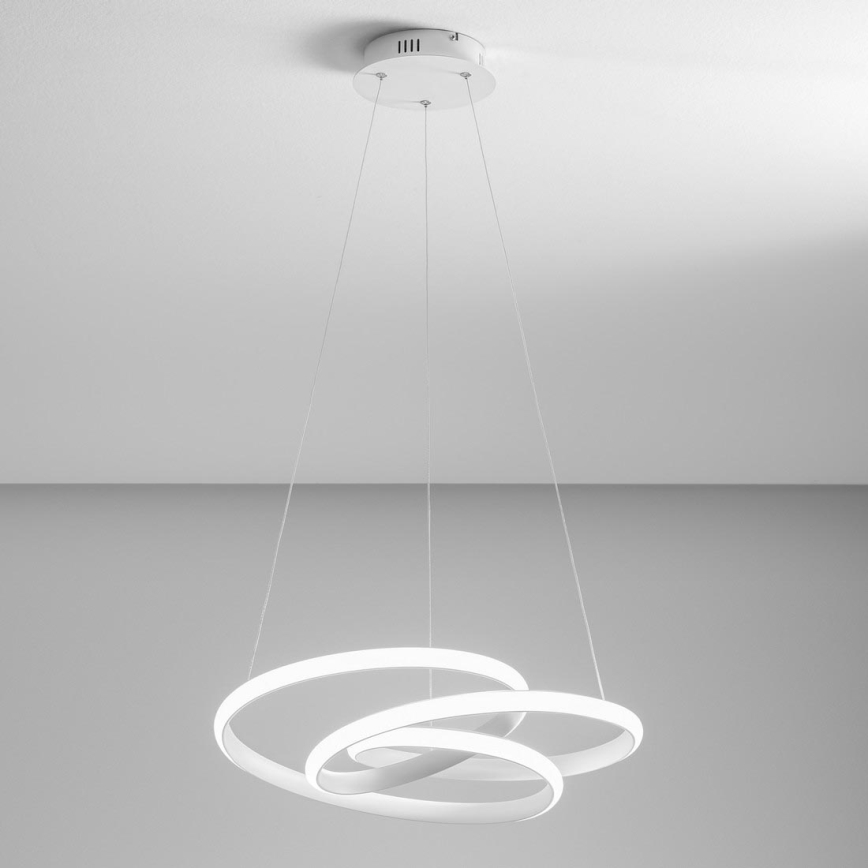 Gea Luce DIVA S P BIANCO - Dimbare LED hanglamp aan een koord DIVA LED/43W/230V wit