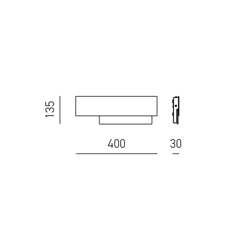 Gea Luce DOHA A P A - Applique murale DOHA LED/15W/230V 40 cm chrome brillant