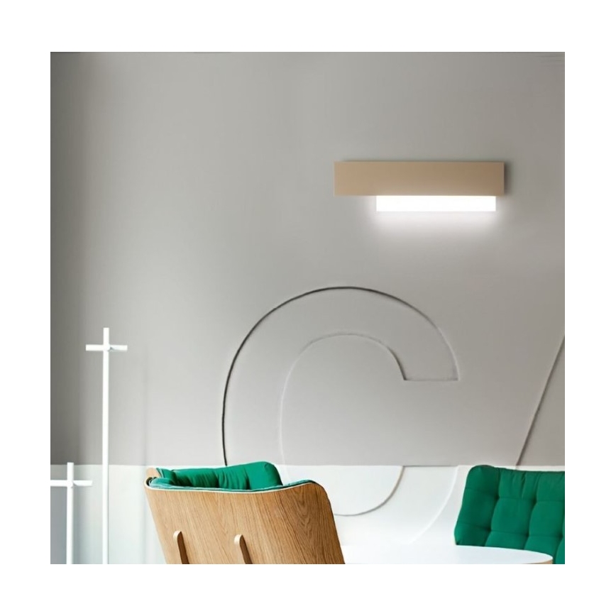 Gea Luce DOHA A P T - LED wand verlichting DOHA LED/15W/230V 40 cm beige