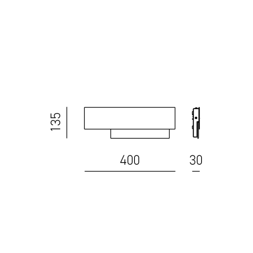 Gea Luce DOHA A P T - LED wand verlichting DOHA LED/15W/230V 40 cm beige