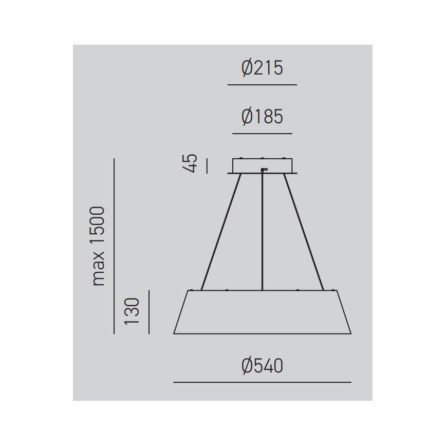 Gea Luce JULIETTE S B - Dimbare LED hanglamp aan een koord JULIETTE LED/50W/230V wit