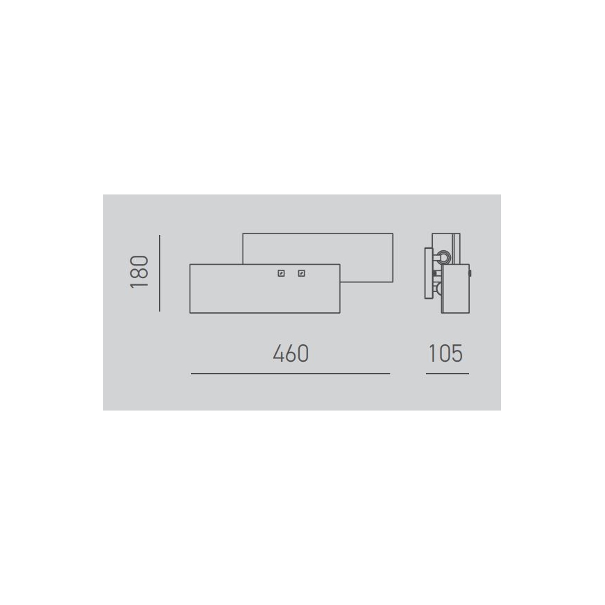 Gea Luce LARA A P arg - Applique murale LARA 2xE14/42W/230V argent