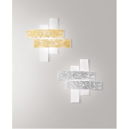 Gea Luce LARA P G arg - Plafondlamp LARA 4xE27/52W/230V 91 cm zilver