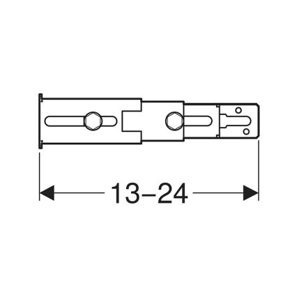 Geberit 111.064.00.1 - Bevestigingsset voor Duofix-poten aan de achterwand, 2 st.