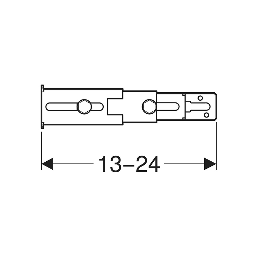 Geberit 111.064.00.1 - Bevestigingsset voor Duofix-poten aan de achterwand, 2 st.
