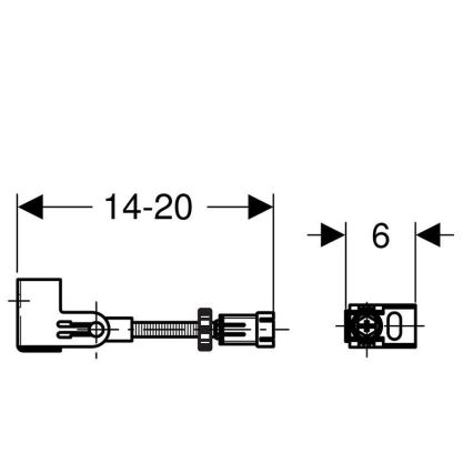 Geberit 111.835.00.1 - Montageset voor wandbevestiging Duofix, 2 stuks