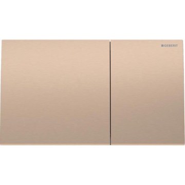 Geberit 115.622.QB.1 - Bedieningsplaat Sigma70 25x14,6 cm, geborsteld roségoud