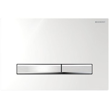 Geberit 115.788.21.2 - Plaque de commande Sigma50 24,6 x 16,4 cm chrome brillant / chrome mat