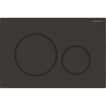 Geberit 115.882.16.1 - Plaque de commande Sigma20 24,6x16,4 cm noir mat