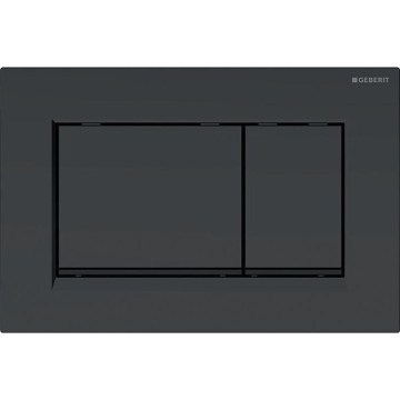 Geberit 115.883.16.1 - Plaque de commande Sigma30 24,6x16,4 cm noir mat