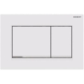 Geberit 115.883.JT.1 - Plaque de commande Sigma30 24,6 x 16,4 cm blanc/chrome brillant