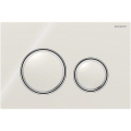 Geberit 115.884.JL.1 - Plaque de commande Sigma50 24,6 x 16,4 cm gris sable/chrome brillant