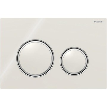 Geberit 115.884.JL.1 - Plaque de commande Sigma50 24,6 x 16,4 cm gris sable/chrome brillant